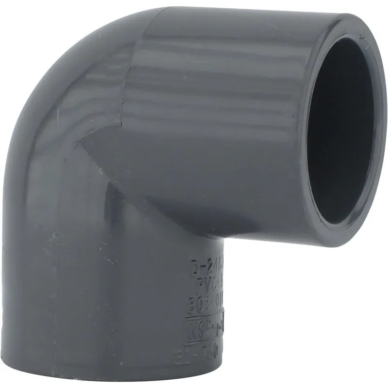 Charlotte Pipe PVC083001400HA 1 In. Slip x Slip Schedule 80 90 Deg. PVC Elbow (1/4 Bend)