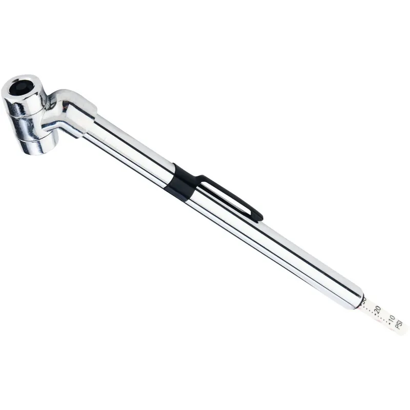 Custom Accessories 73334 CUA73334 10-120 psi Chrome-Plated Offset Head Tire Gauge