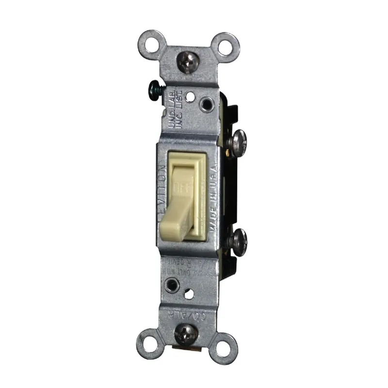 Leviton 207-02651-02I Residential Grade 15 Amp Toggle Single Pole Switch
