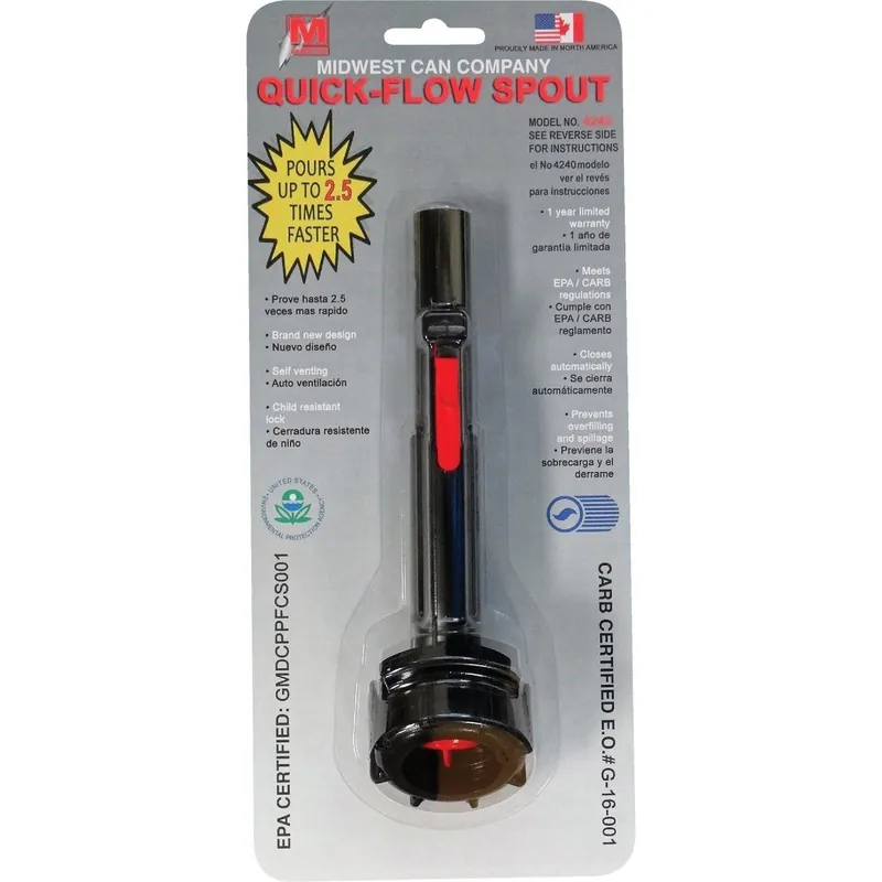 Midwest Can 4240 Spill-Proof Fuel Can Spout