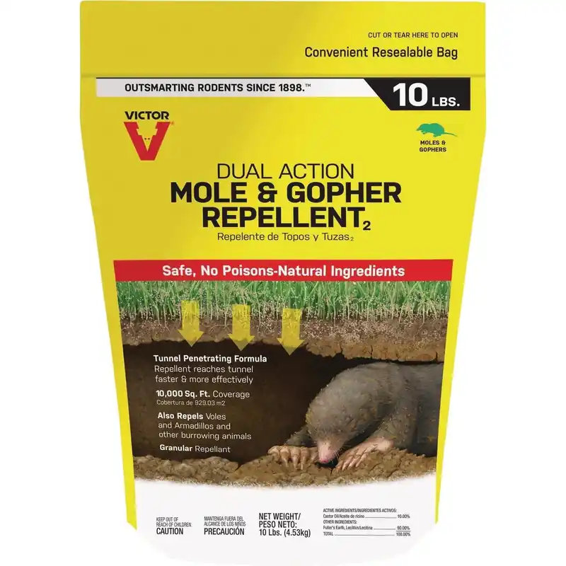 Victor M7002-2 Granular Mole & Gopher Repellent 10 Lb. Replacement MPN M7002-2