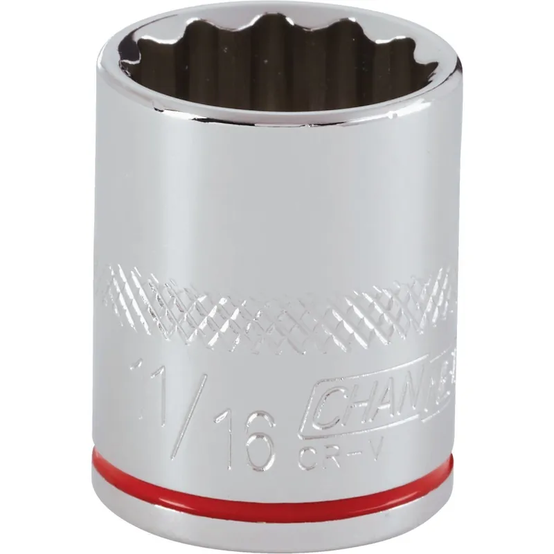 Channellock 304336 3/8 In. Drive 11/16 In. 12-Point Shallow Standard Socket