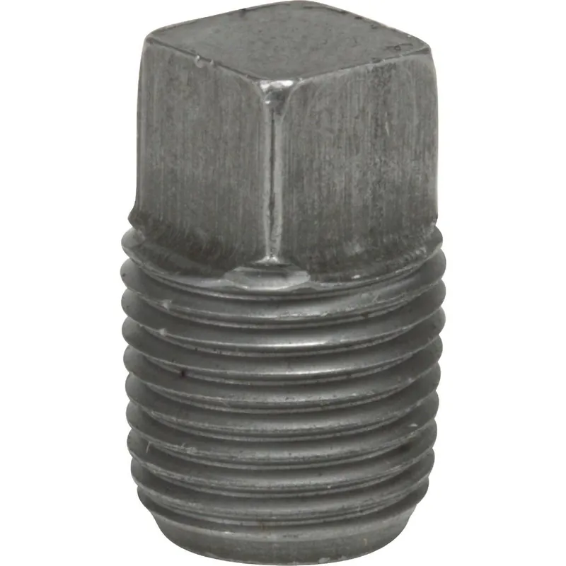Anvil 8700159505 Malleable Black Iron Square Head Pipe Plug 2 In.