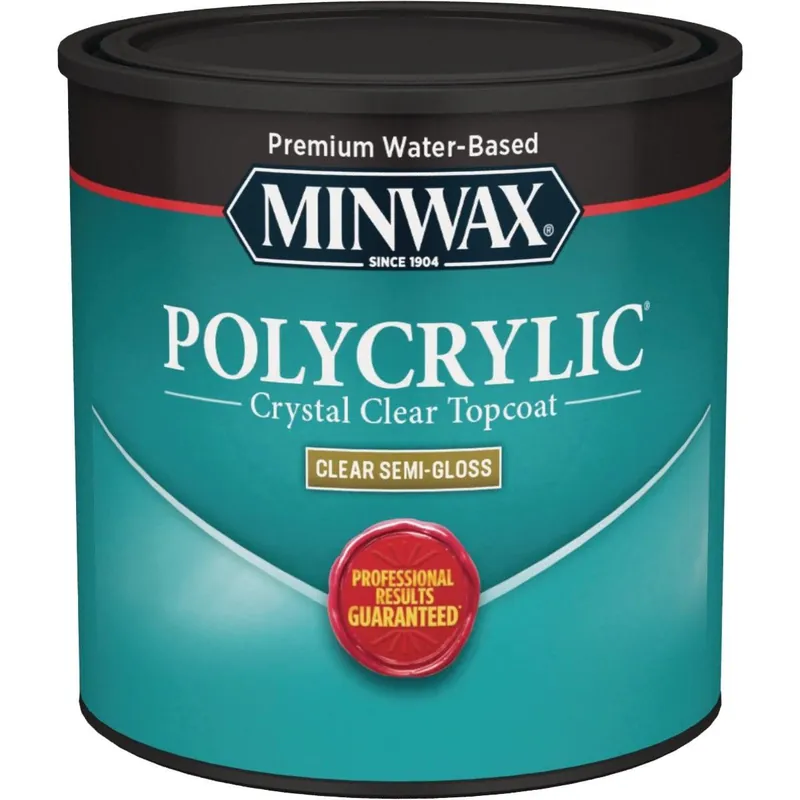 Minwax 244444444 Polycrylic 1/2 Pt. Semi-Gloss Water Based Protective Finish
