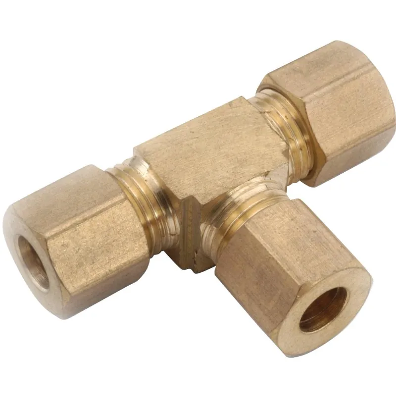 Anderson Metals 750064-05 Compression Brass Tee