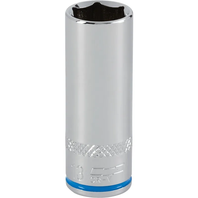 Channellock 350893 1/4 In. Drive 13 mm 6-Point Deep Metric Socket
