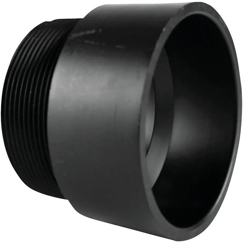 Charlotte Pipe ABS001091400HA 4 In. Hub x MPT Male ABS Adapter