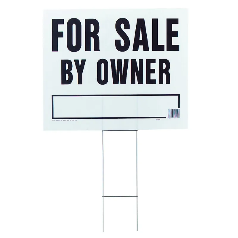 Hy-Ko LFS-1 Corrugated Plastic Sign For Sale By Owner