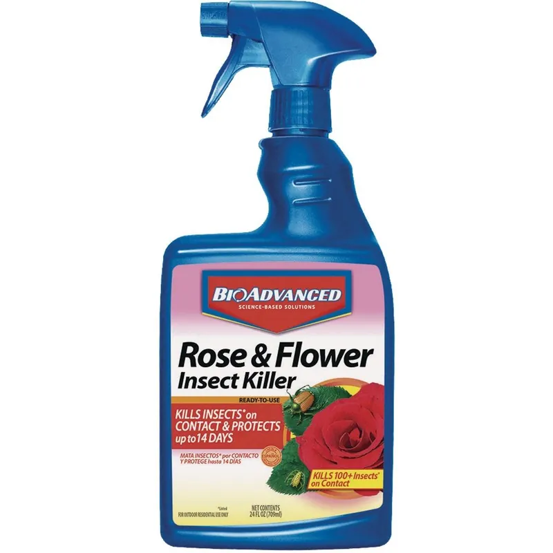 BioAdvanced 708570A Flower & Rose Insect Killer 24 Oz. Ready To Use