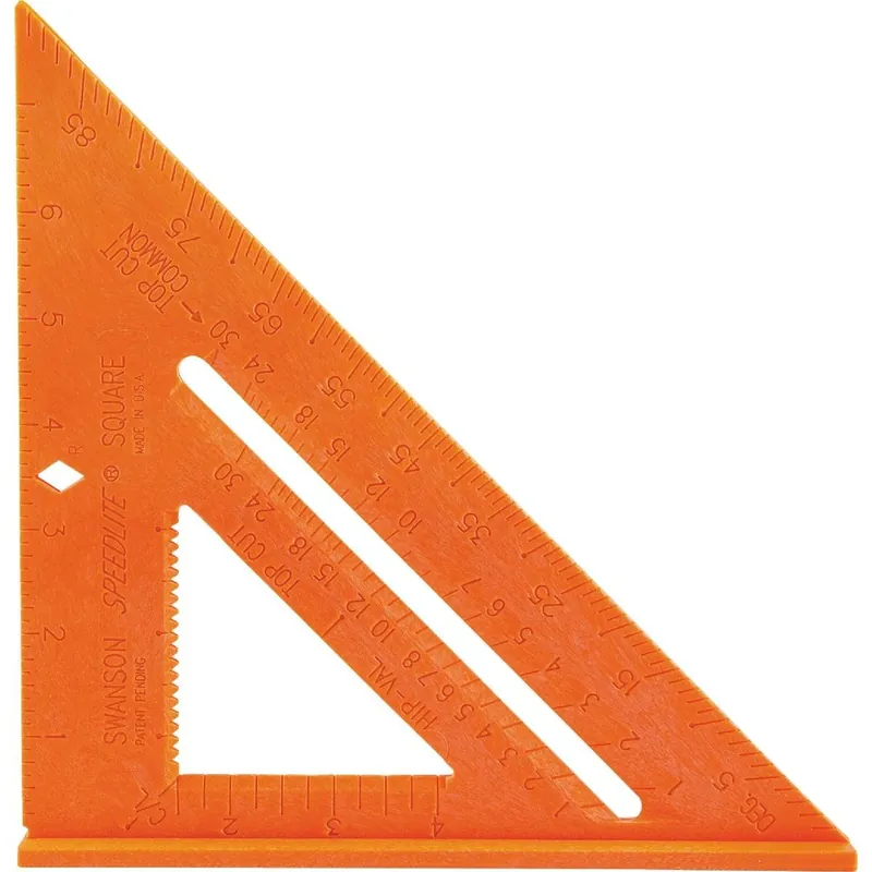 Swanson T0118 Speedlite 8 In. Plastic Rafter Square