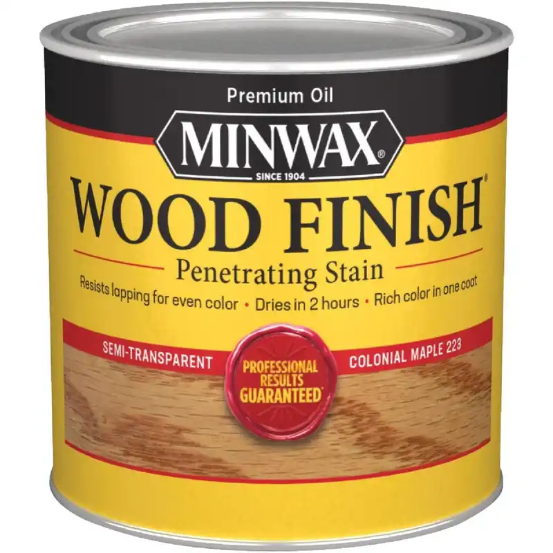 Minwax 222304444 Wood Finish Penetrating Stain Colonial Maple 1/2 Pt.