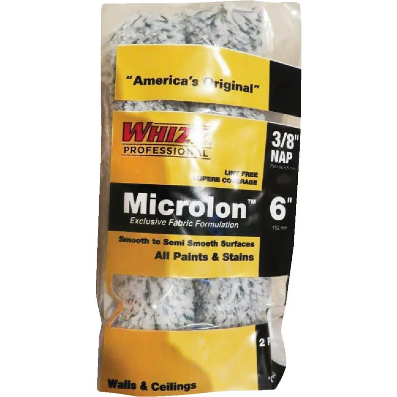 Whizz 78016 Microlon 6 In. x 3/8 In. Specialty Roller Cover (2-Pack)