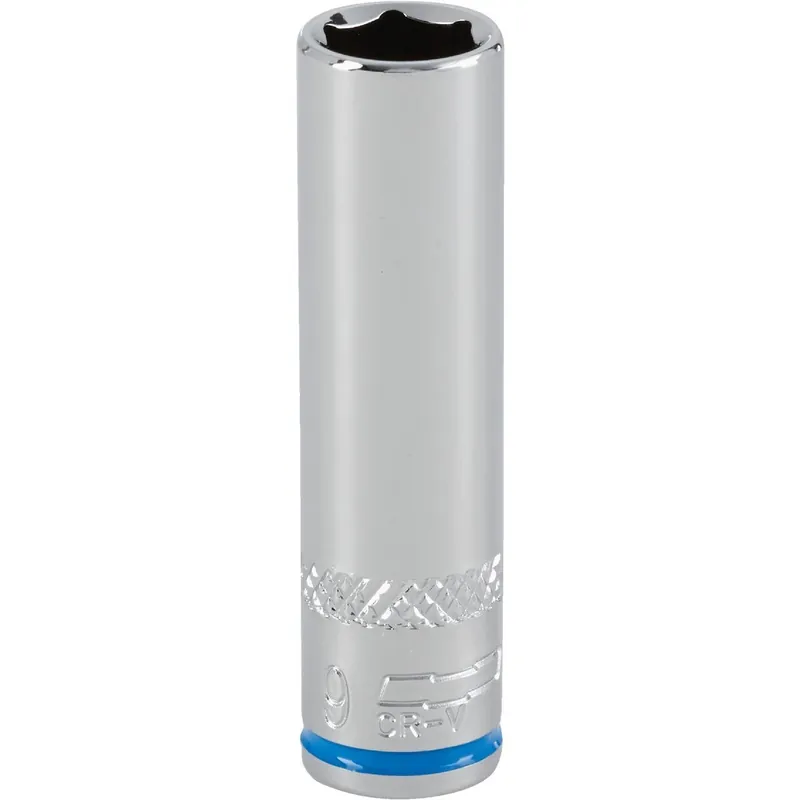 Channellock 350850 1/4 In. Drive 9 mm 6-Point Deep Metric Socket