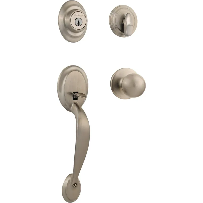 Kwikset 687DAXP15SMTCP Dakota Smartkey Entry Door Handleset with Polo Knob