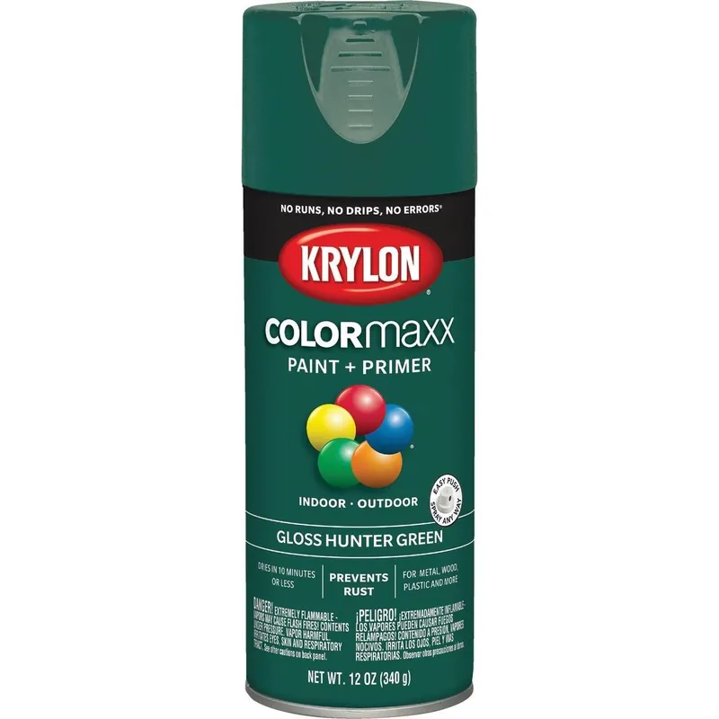 Krylon K05523007 ColorMaxx 12 Oz. Gloss Spray Paint Hunter Green