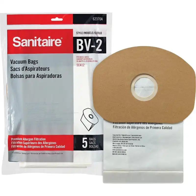 Sanitaire 62370A-10 BV-2 Allergen Vacuum Bag (5-Pack)