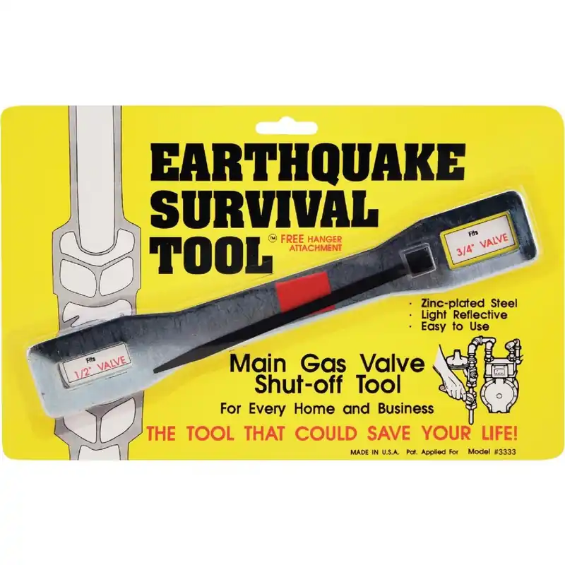 Ready America 3333 Gas Shut Off Wrench Earthquake Survival Tool
