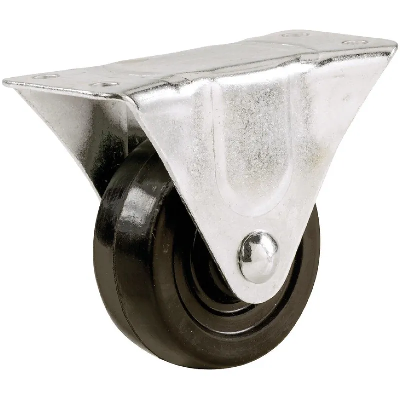 Shepherd Hardware 9483 General-Duty Rubber Rigid Plate Caster