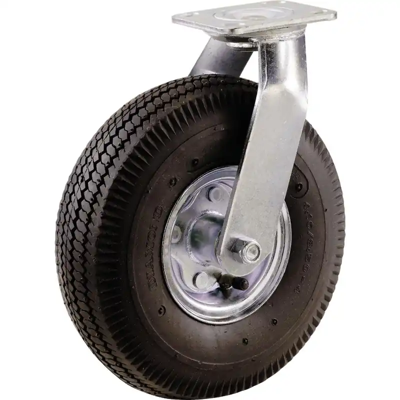 Shepherd Hardware 9794 Pneumatic Heavy-Duty Swivel Plate Caster