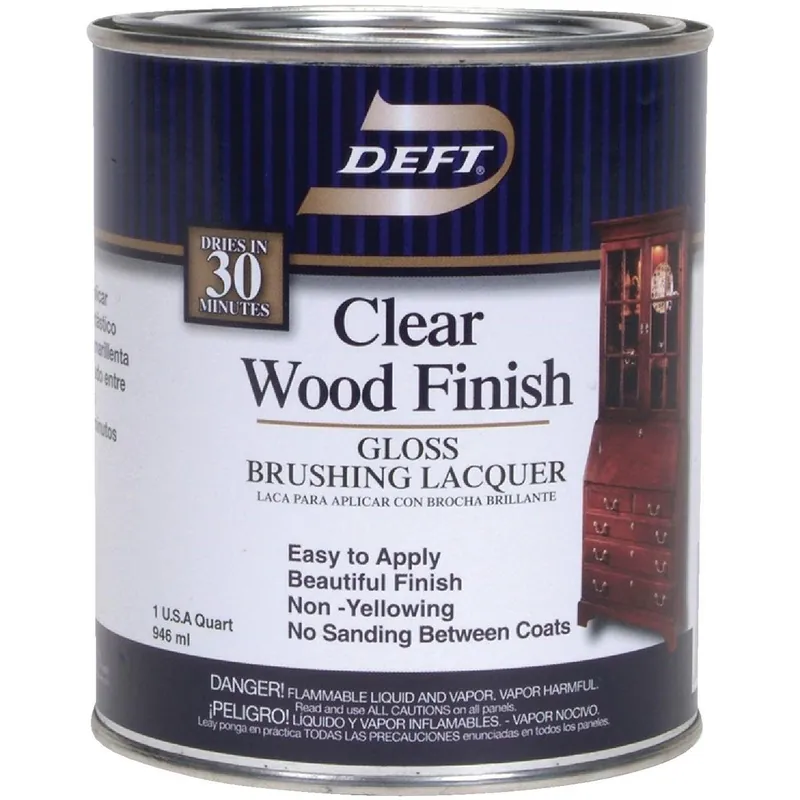 Deft DFT010/04 Gloss Quart 100 Sq. Ft./Qt. Lacquer