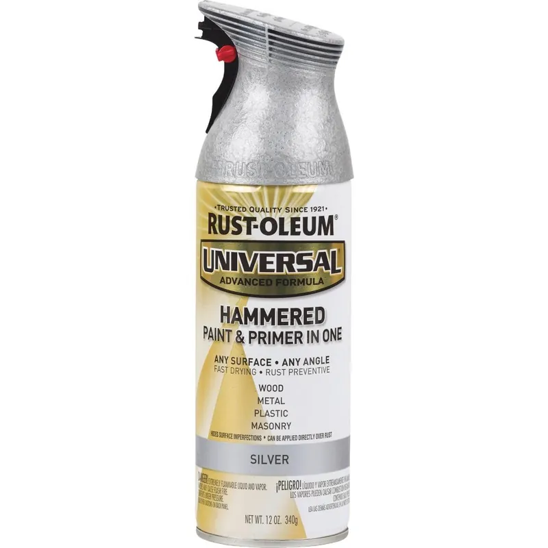 Rust-Oleum 245219 Universal 12 Oz. Hammered Silver Paint