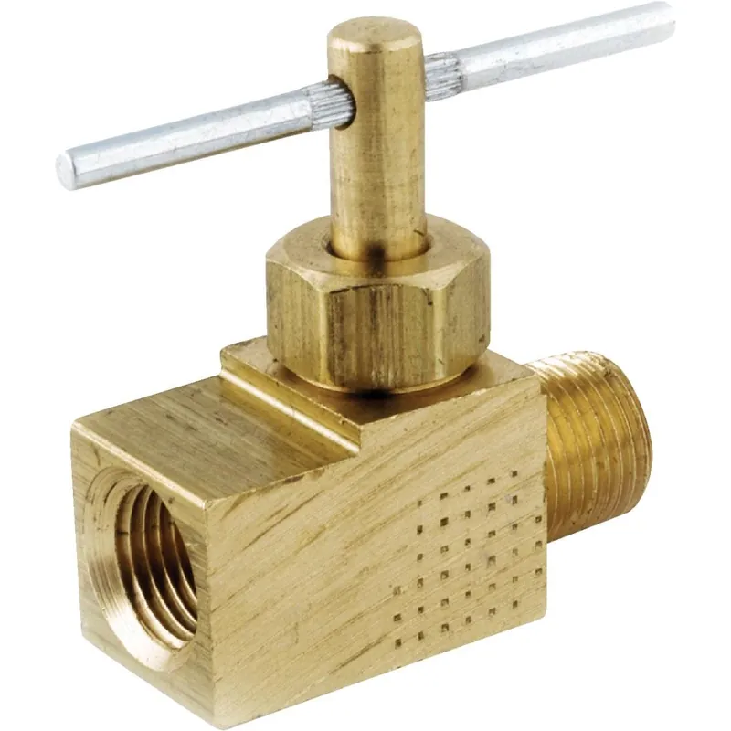 Anderson Metals 759135-04 1/4 In. MIP x 1/4 In. FIP Brass Straight Needle Valve