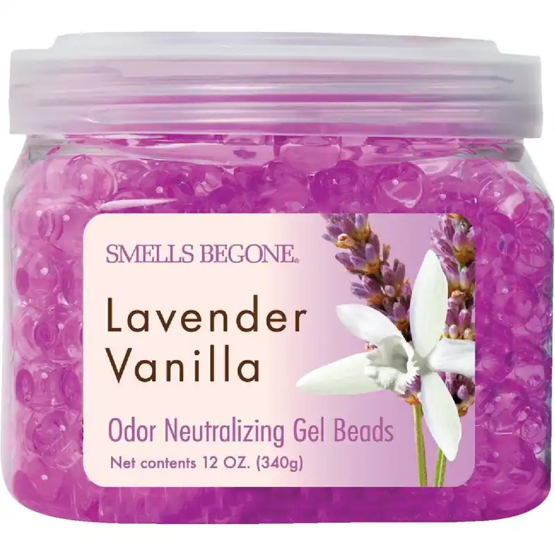 Smells Begone 52612 Gel Beads Odor Neutralizer 12 Oz Lavender Vanilla