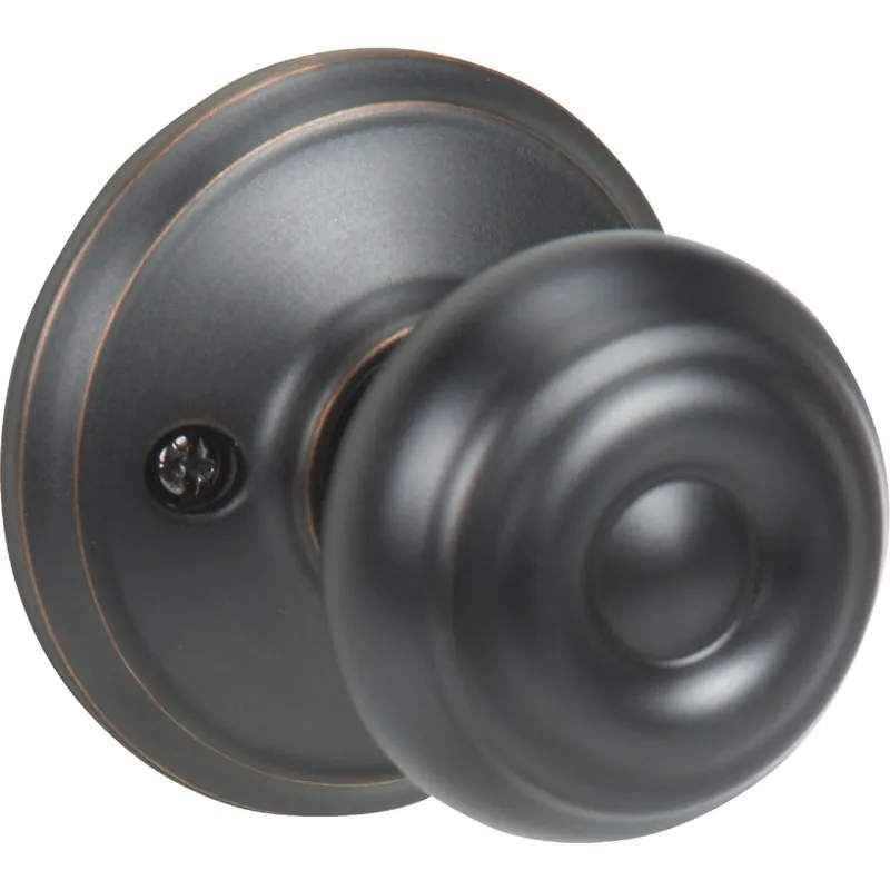 Schlage F170VGEO716 Aged Bronze Georgian Dummy Door Knob