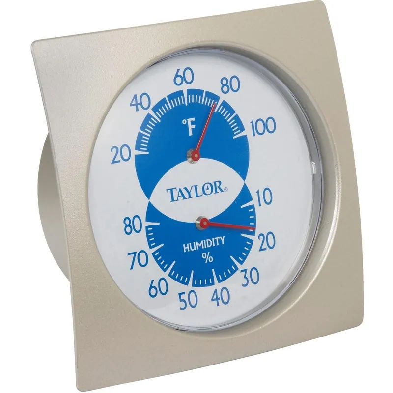 Taylor 5504 Fahrenheit Analog 20 to 100 F Hygrometer & Thermometer