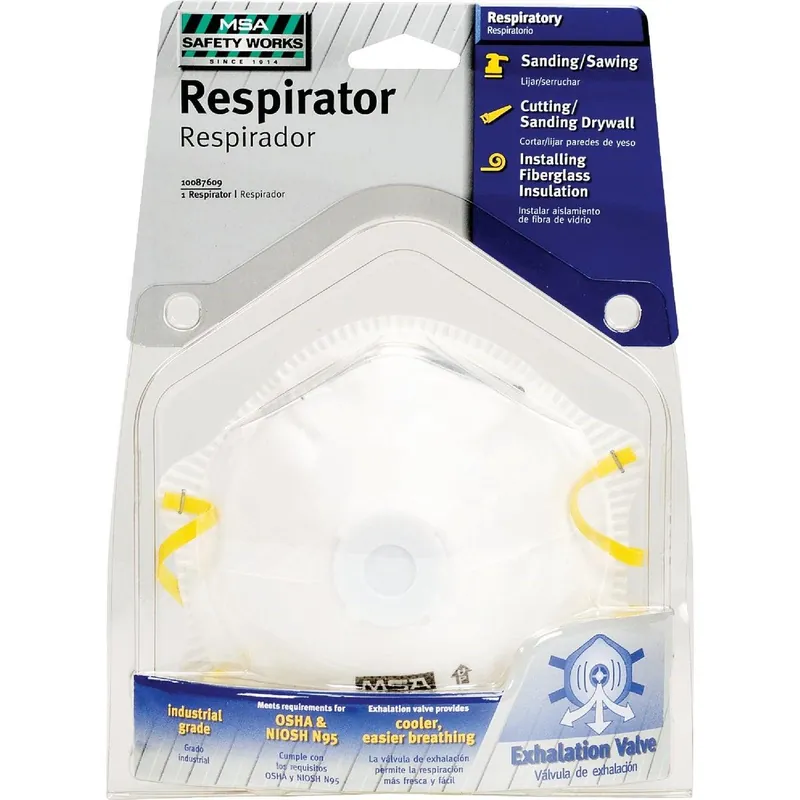Safety Works SWX00311-01 N95 Harmful Dust Respirator with Valve (2-Pack)