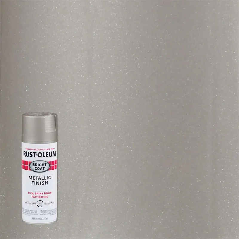 Rust-Oleum 7715830 Bright Coat Bright Aluminum Gloss 11 Oz. Stops Rust Spray Paint