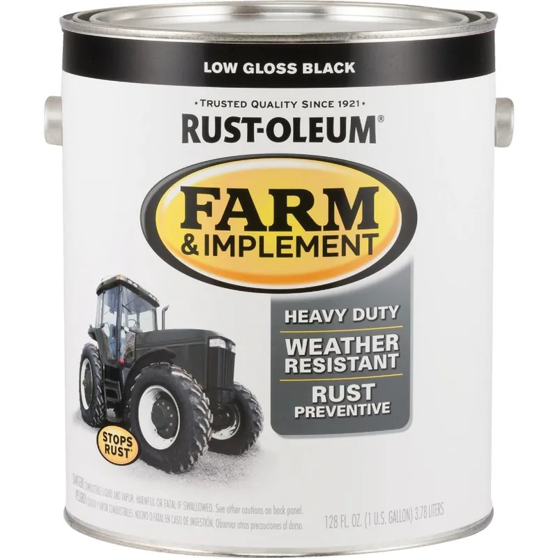 Rust-Oleum 280168 Black Low Gloss Farm & Implement Enamel