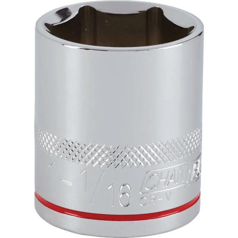 Channellock 302780 1/2 In. Drive 1-1/16 In. 6-Point Shallow Standard Socket