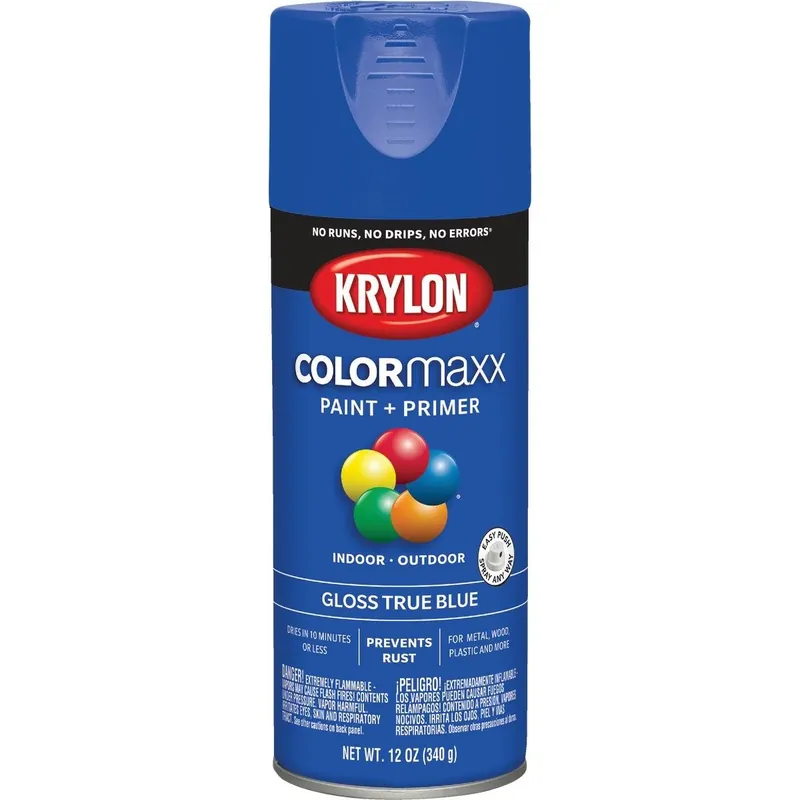 Krylon K05543007 ColorMaxx 12 Oz. Gloss Spray Paint True Blue