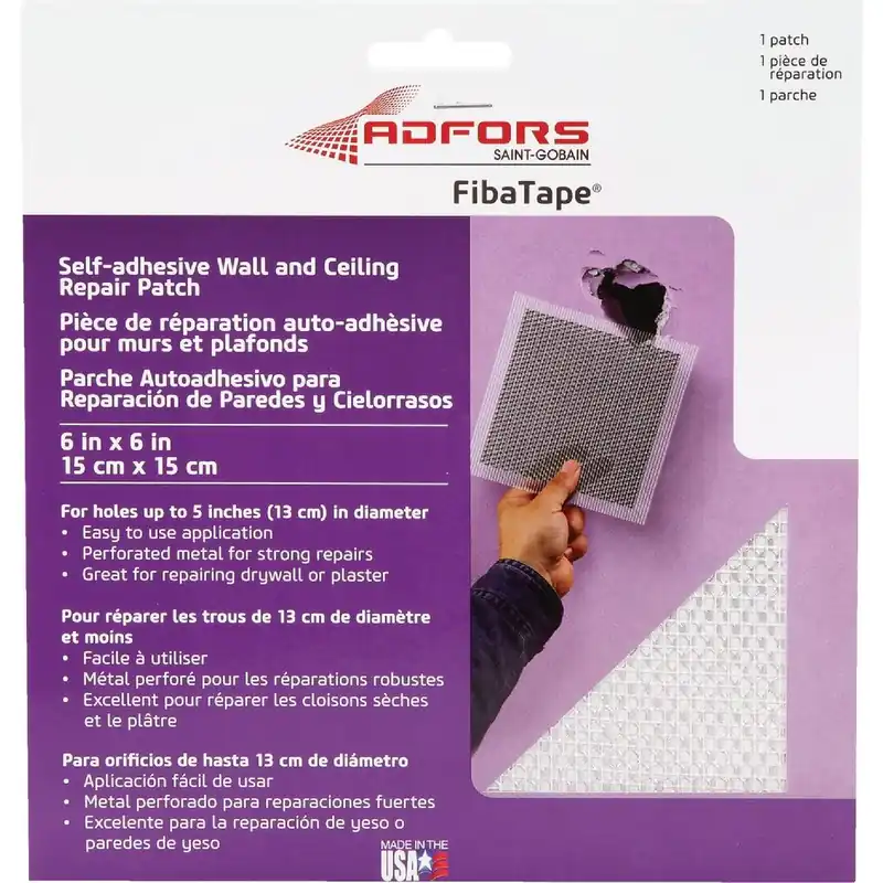 FibaTape FDW6838-U Wall & Ceiling Self-Adhesive Drywall Patch