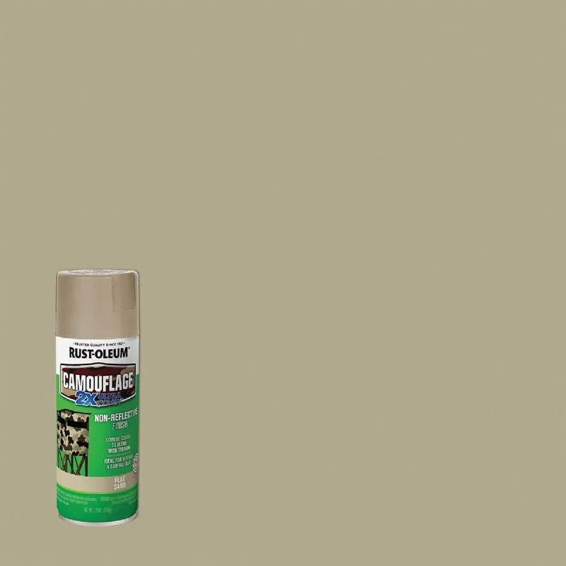 Rust-Oleum 339004 Camouflage 12 Oz. Flat Spray Paint Sand