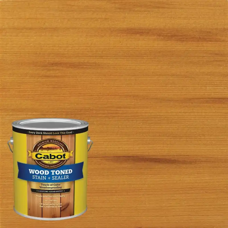 Cabot 140.0003002.007 Alkyd/Oil Base Wood Toned Deck & Siding Stain, Cedar, 1 Gal.