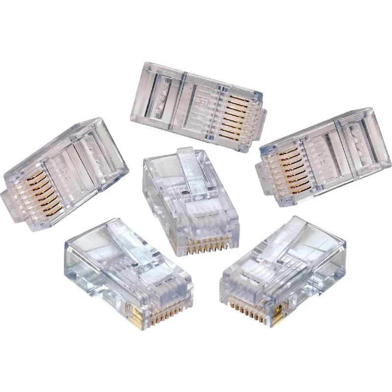 Leviton 632-47613-EZR RJ45 CAT-5E Clear Connector (10-Pack)