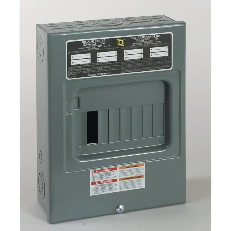 Square D QO816L100SCP 100A 8-Space 16-Circuit Indoor Main Lug Load Center