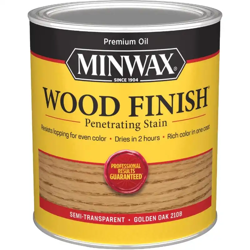 Minwax 70001444 Wood Finish Penetrating Stain Golden Oak 1 Qt.