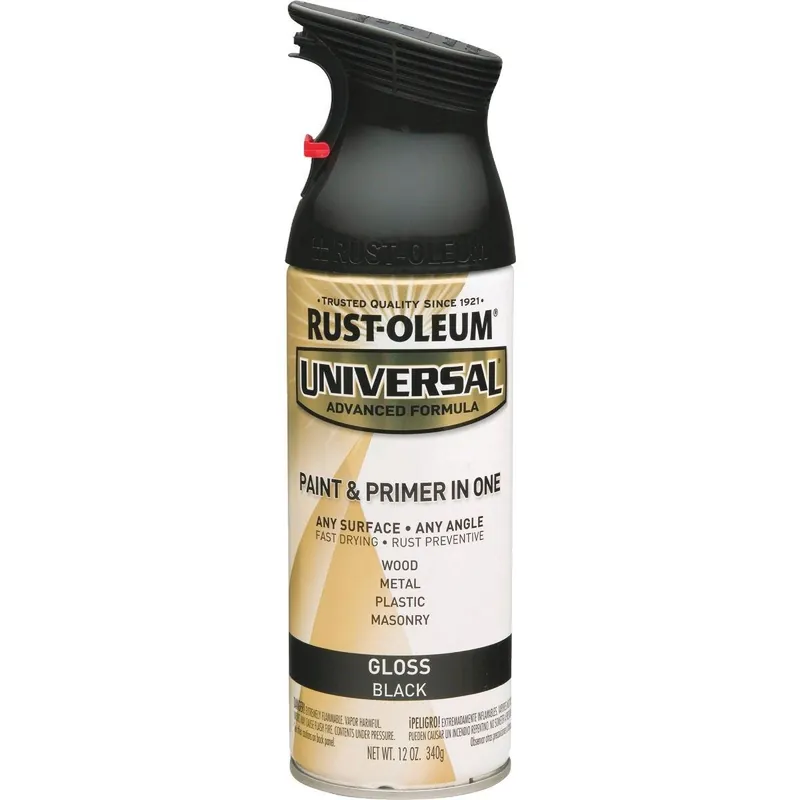 Rust-Oleum 245196 Universal 12 Oz. Gloss Black Paint