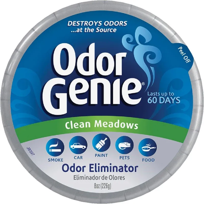 Odor Genie FG69CM DampRid Odor Genie 8 Oz Clean Meadows Solid Air Freshener
