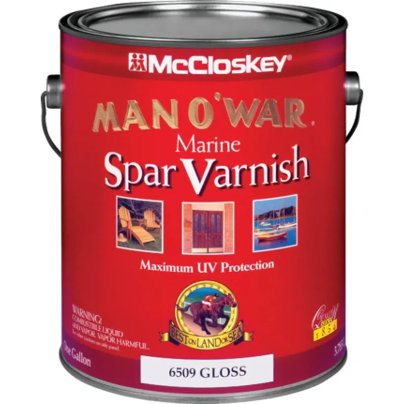 McCloskey 080.0006509.007 Man O'War VOC Gloss Spar Interior & Exterior Varnish Gallon