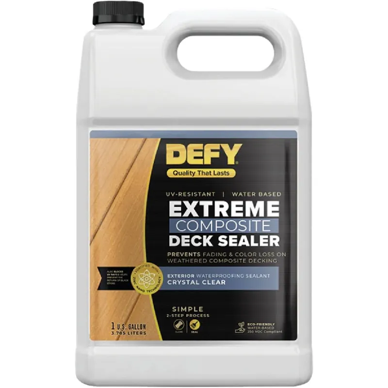 DEFY 300416 Crystal Clear Composite Deck Waterproofing Sealer 1 Gal. Replacement MPN