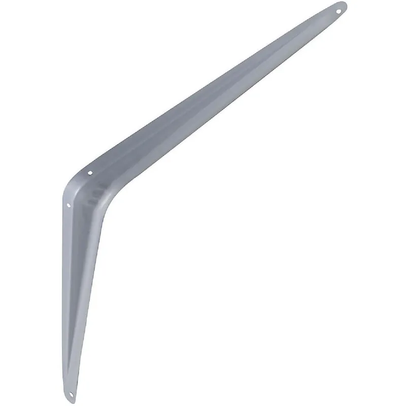 National N172619 National 211 12 In. D. x 14 In. H. Gray Steel Shelf Bracket