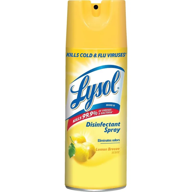 Lysol 1920087871 Lemon Breeze Disinfectant Spray 12.5 Oz