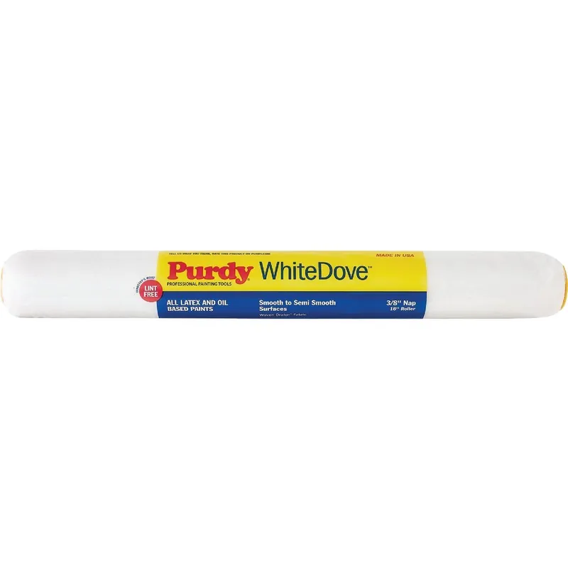 Purdy 14H670182 White Dove 18 In. x 3/8 In. Woven Fabric Roller Cover