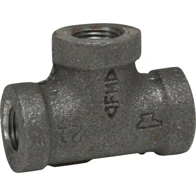 Anvil 8700120556 1 In. Malleable Black Iron Tee