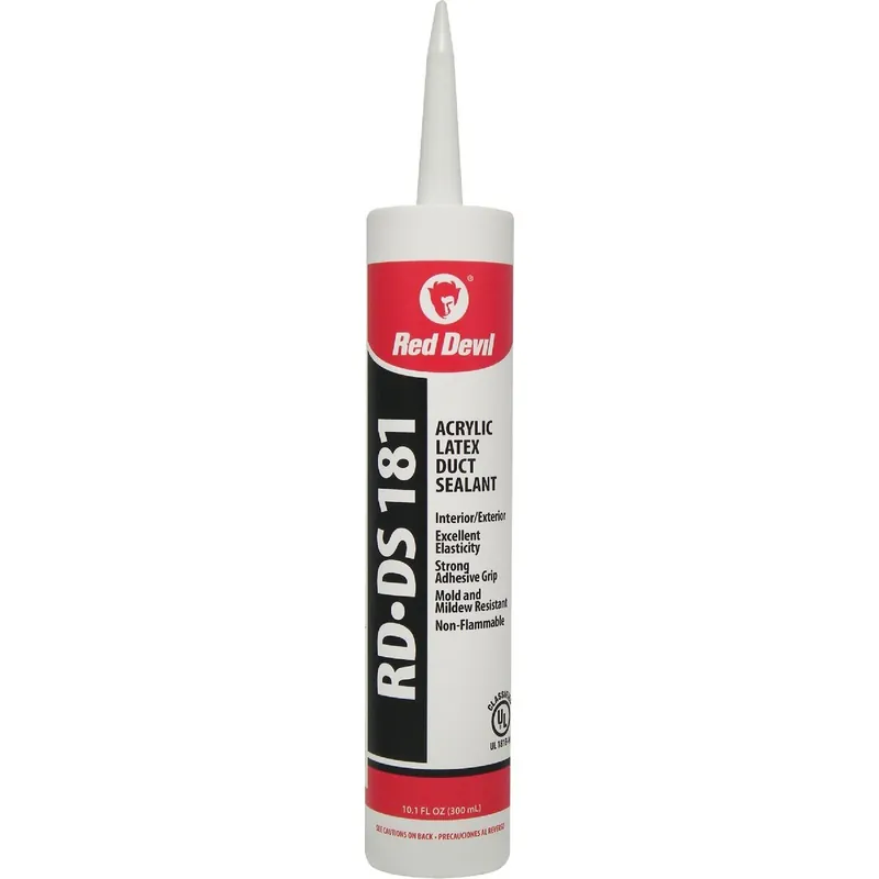 Red Devil 0846DS RD-DS 181 10.1 Oz. Acrylic Latex Duct Sealant, Gray