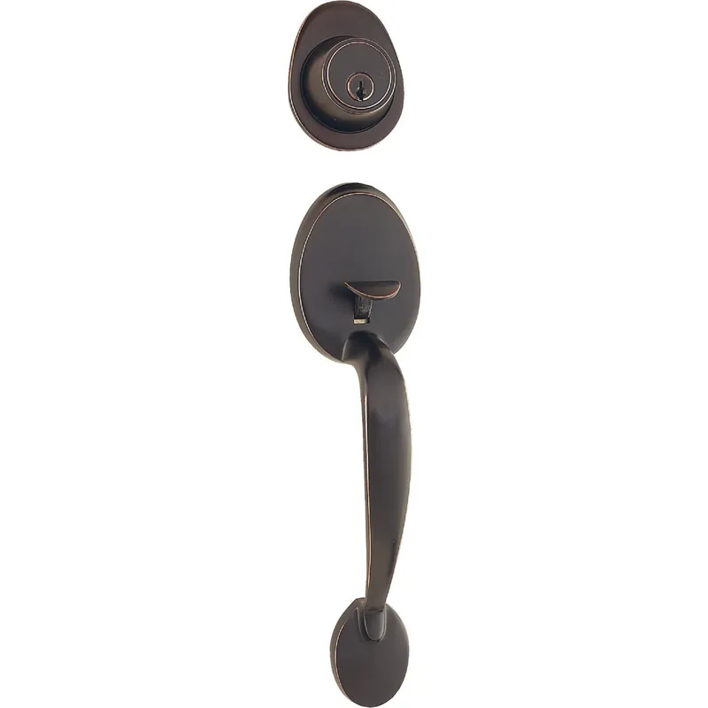 Steel Pro HY7X7S1 Oil Rubbed Bronze Entry Door Handleset with Tulip Knob